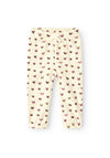 Name It Baby Girl Ribbon Print Pant, Summer Sand