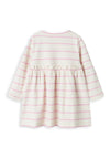 Name It Baby Girl Kianna Long Sleeve Dress, Jet Stream