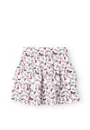 Name It Kid Girl Vigga Printed Rara Skirt, Bright White