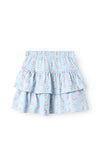 Name It Kid Girl Vigga Printed Rara Skirt, Chambray Blue