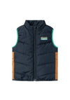 Name It Mini Boy My Lane Padded Vest, Dark Sapphire