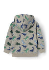 Name It Mini Boy Kuno Dino Long Sleeve Hoodie, Wild Dove