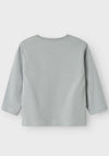 Name It Mini Boy Berg Long Sleeve Top, Quarry Grey