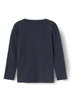 Name It Mini Girl Sias Long Sleeve Top, Dark Sapphire