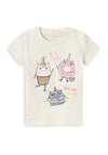 Name It Mini Girl Kornella Short Sleeve Tee, Jet Stream