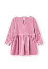 Name It Mini Girl Rinna Long Sleeve Velour Dress, Mauve Orchid