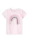 Name It Mini Girl Kornella Short Sleeve Tee, Festival Bloom