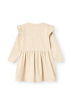 Name It Mini Girl Siclo Long Sleeve Dress, Gilded Beige