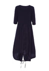 Naya Cotton Parachute Pocket Midi Dress, Navy