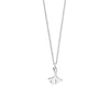 Newbridge Ginkgo Leaf Pendant Necklace, Silver