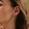 Newbridge Heart Stud Earrings, Gold