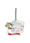 Newbridge Santa Sleigh Christmas Tree Decoration