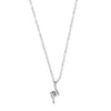 Newbridge Silverware Clear Stone Drop Pendant Necklace, Silver