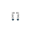 Newbridge Silverware December Birthstone Earrings, Silver