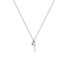 Newbridge Silverware February Birthstone Pendant Necklace, Silver