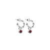 Newbridge Silverware January Birthstone Earrings, Silver