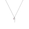 Newbridge Silverware July Birthstone Pendant Necklace, Silver