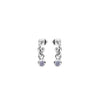 Newbridge Silverware June Birthstone Earrings, Silver