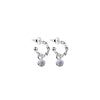 Newbridge Silverware June Birthstone Earrings, Silver