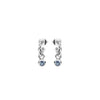 Newbridge Silverware March Birthstone Earrings, Silver