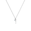 Newbridge Silverware March Birthstone Pendant Necklace, Silver