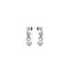 Newbridge Silverware April Birthstone Earrings, Silver