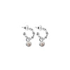 Newbridge Silverware November Birthstone Earrings, Silver