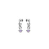 Newbridge Silverware October Birthstone Earrings, Silver