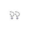 Newbridge Silverware October Birthstone Earrings, Silver