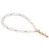 Newbridge Silverware Sappho Large Baroque Pearl Necklace, Gold