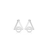 Newbridge Silverware Sonata Triangular Earrings, Silver