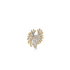 Newbridge Silverware Two Tone Crystal Honey Stones Brooch, Gold & Silver