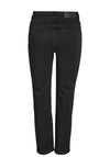 Noisy May Moni Straight Leg Ankle Grazer Jeans, Black