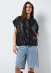 Noisy May Caja Vest Bomber Jacket, Black