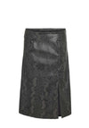 Noisy May Clara Croc Print Midi Pencil Skirt, Grey