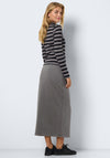 Noisy May Meg Midi Sweat Skirt, Charcoal Gray