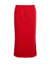 Noisy May Moia Long Slit Skirt, Red