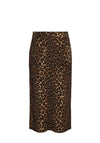 Noisy May Anneke Leopard Skirt, Black