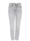 Noisy May Moni Slim Fit Straight Leg Jeans, Light Grey Denim