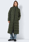 Noisy May Dalcon Long Padded Coat, Green