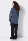 Noisy May Alva Denim Shacket, Medium Blue Denim