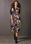 NU Denmark Viva Floral Shirt Dress, Black Multi