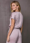 NU Denmark Valina Satin Top, Dusty Purple