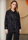 Naya Mix Print Knit Shirt, Black