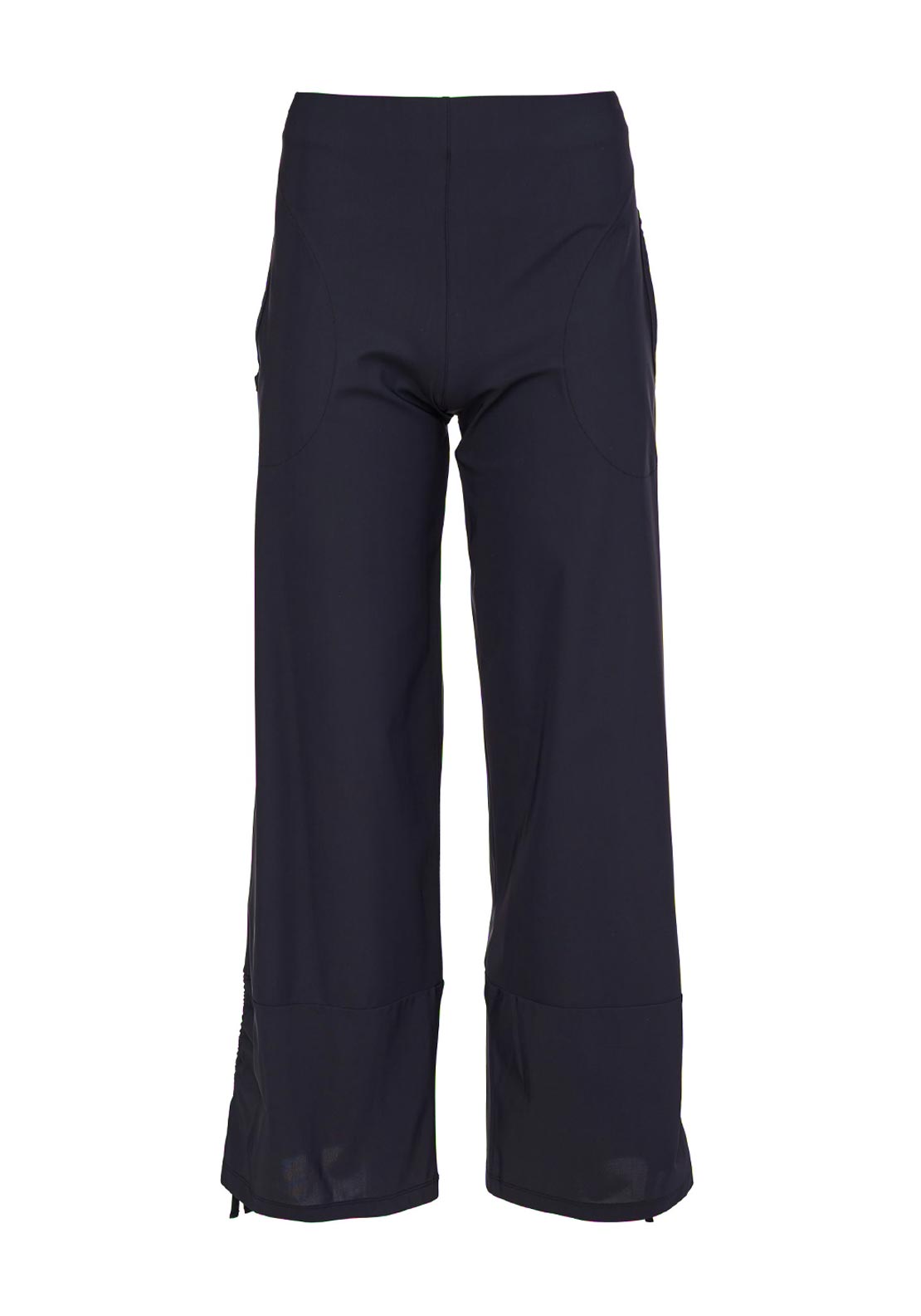 Naya Wide Leg Trouser, Black - McElhinneys