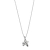 Newbridge Clear Stone Pendant Necklace, Silver