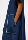 Object Harlow Denim Maxi Dress, Dark Blue Denim