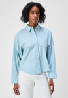 Object Sequin Embellished Striped Shirt, Blue