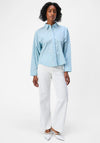 Object Sequin Embellished Striped Shirt, Blue