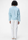 Object Sequin Embellished Striped Shirt, Blue